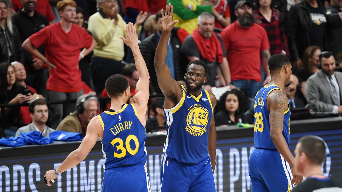 Nach ihrem Sweep gegen die Portland Trail Blazers stehen die Golden State Warriors wieder einmal im Finale der NBA-Playoffs und haben die Chance auf den dritten Titel in Folge, den "Threepeat"