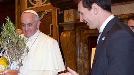Auch Lionel Messi bewundert Papst Franziskus.