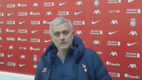 Tottenham-Coach José Mourinho ist nach der Pleite gegen Liverpool bedient. Für ihn hat das schlechtere Team gewonnen und seine Mannschaft wurde bestraft.