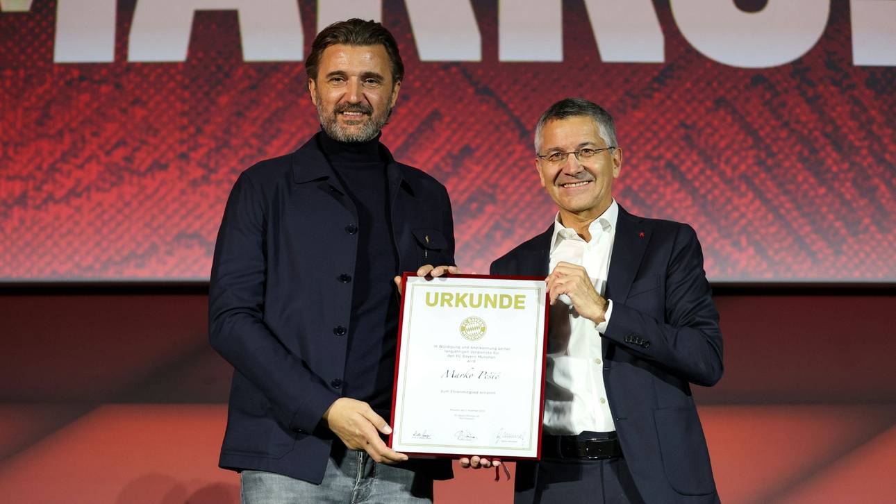 Marko Pesic (l.) ist Ehrenmitglied des FC Bayern