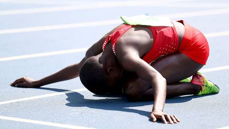 Ruth Jebet gewann 2016 Gold über 3000 Meter Hindernis