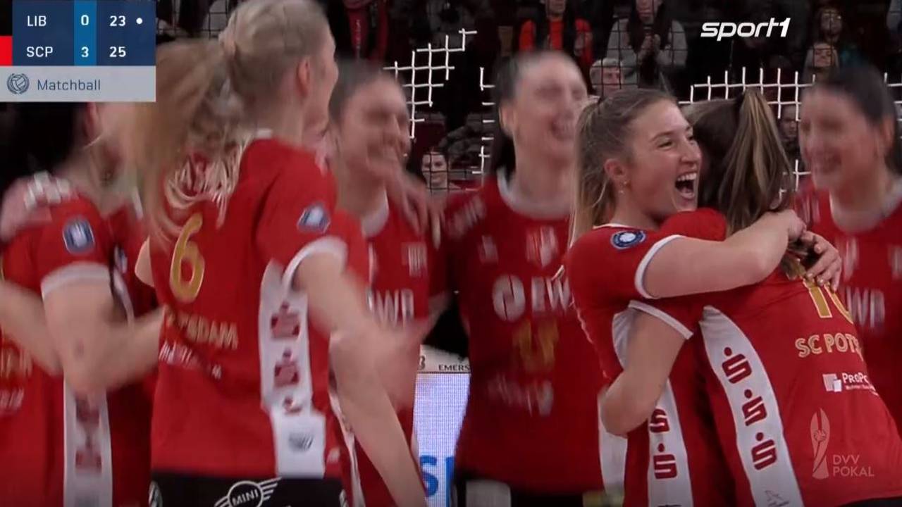 DVV-Cup: SC Potsdam zieht bei Ladies in Black Aachen ins Finale ein.