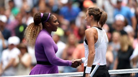 Serena Williams nach ihrem Sieg gegen Petra Martic