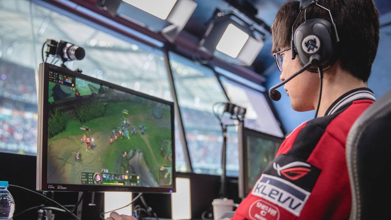 Faker während der Finalpartie zwischen SKT und SSG