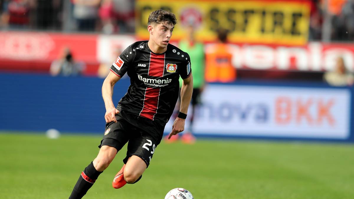 PLATZ 4 - KAI HAVERTZ (Bayer Leverkusen): 35,02 km/h