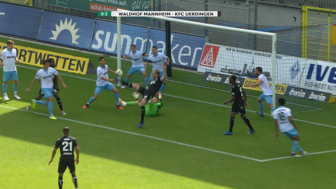 Waldhof Mannheim - KFC Uerdingen (1:2): Tore und Highlights | 3.Liga