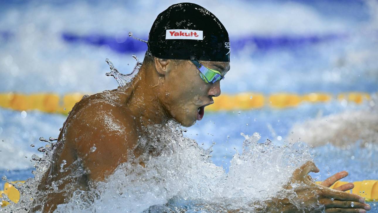 Imoudu Fünfter über 50 m Brust