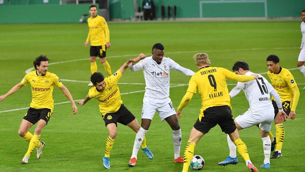 Mateu Morey (2.v.l.) machte ein starkes Spiel gegen Gladbach