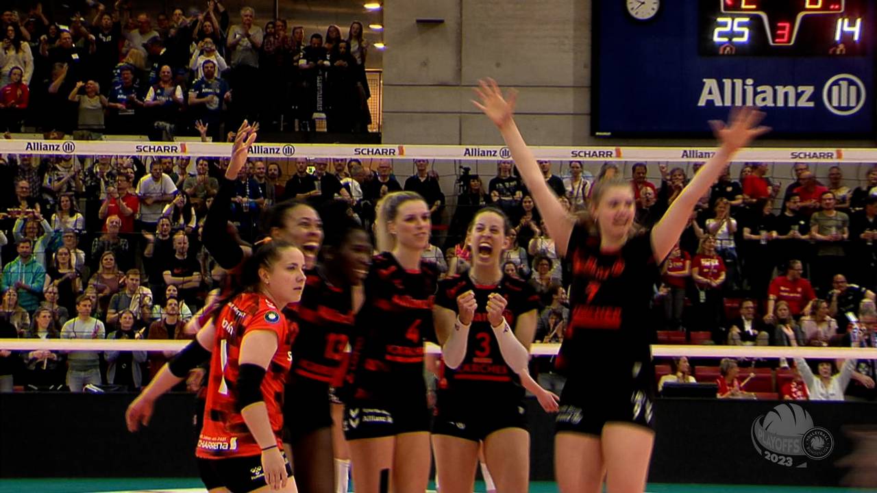 Volleyball: Allianz MTV Stuttgart führt in Finalserie gegen SC Potsdam