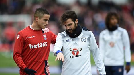 Ibrahim Afellay (l.) hat trotz Vertrags bis 2019 keine Zukunft mehr bei Stoke City