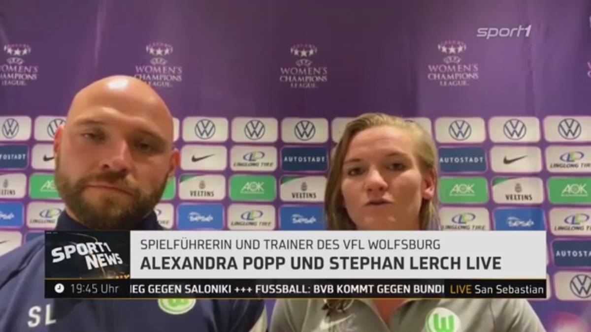 Wolfsburg heiß aufs Triple: Alexandra Popp und Stephan Lerch im SPORT1-Interview