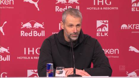 Gegen Bremen war Jürgen Klopp seit seinem Einstieg bei Red Bull erstmals als Tribünengast zu sehen. Inwiefern die Trainerlegende nun beraten wird, verriet RB-Trainer Marco Rose.