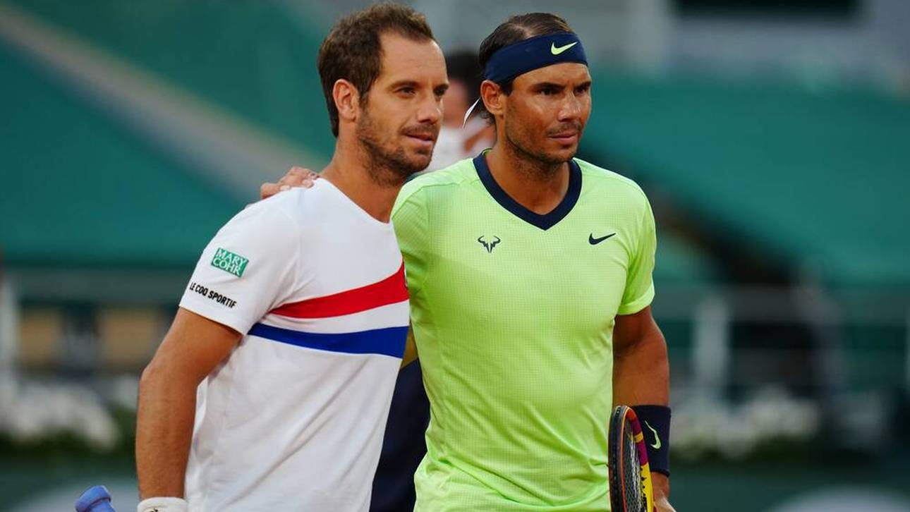 Richard Gasquet (l.) konnte Rafael Nadal auf der ATP-Tour nie bezwingen