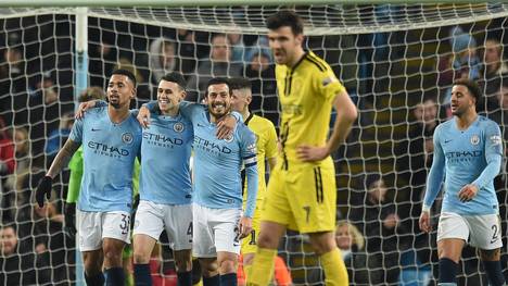 Die Spieler von Manchester City durften neun Torerfolge bejubeln