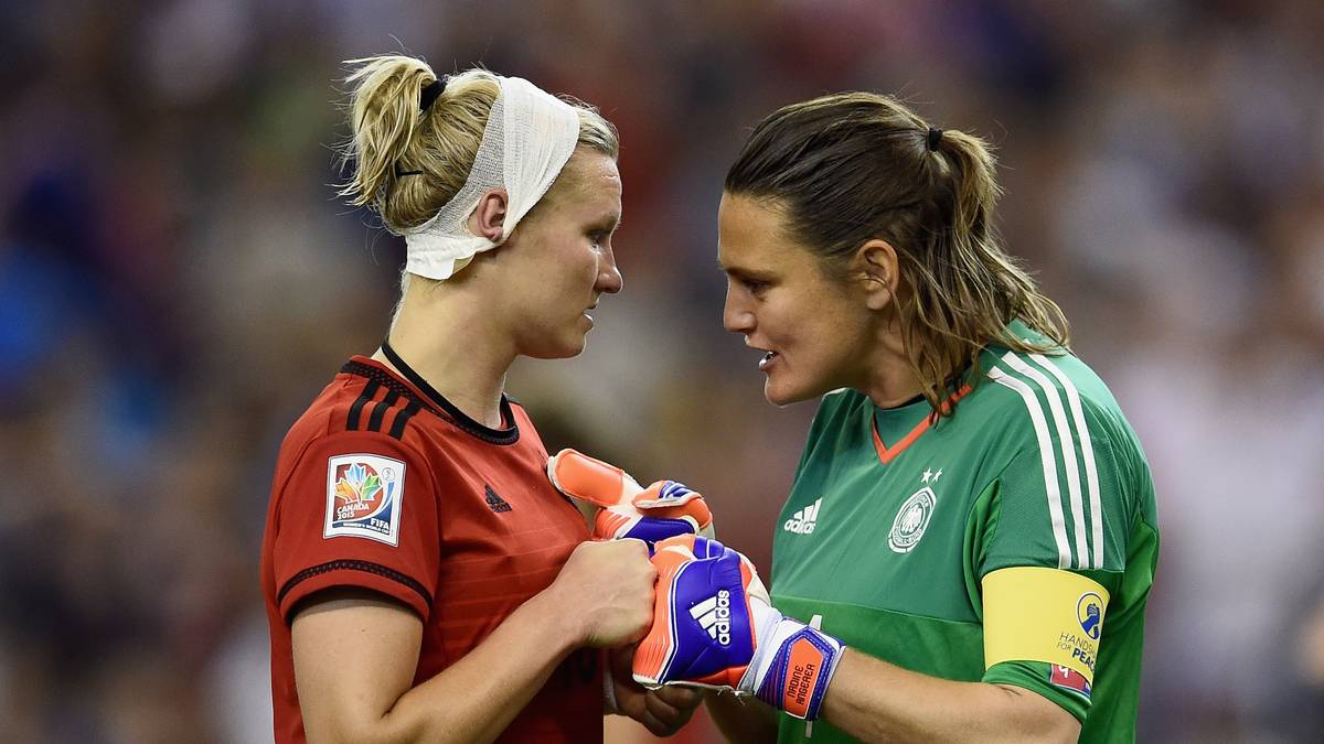 Alexandra Popp und Nadine Angerer bei der Frauen-WM