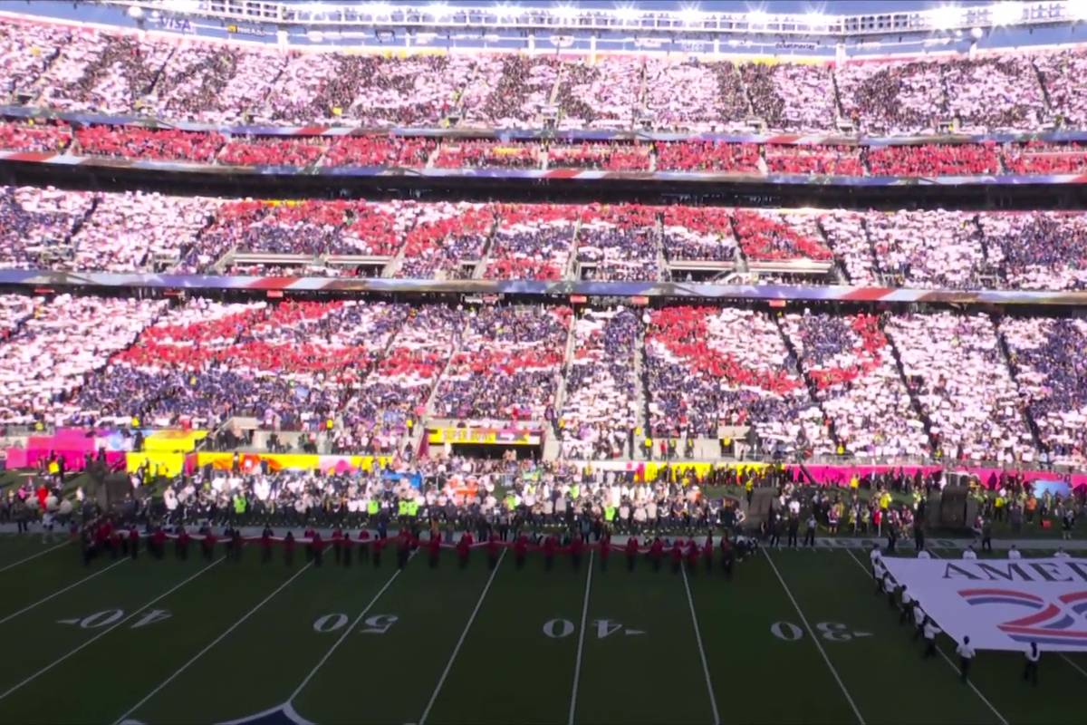 Mega-Choreo beim Super Bowl