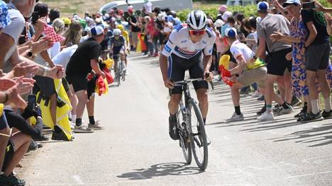 Remco Evenepoel vom Team Soudal - Quick Step auf der 9. Etappe der Tour de France