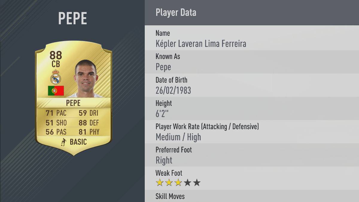 20. Pepe - Real Madrid