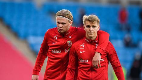 Erling Haaland und Martin Odegaard gehen mit Norwegen in die WM-Quali