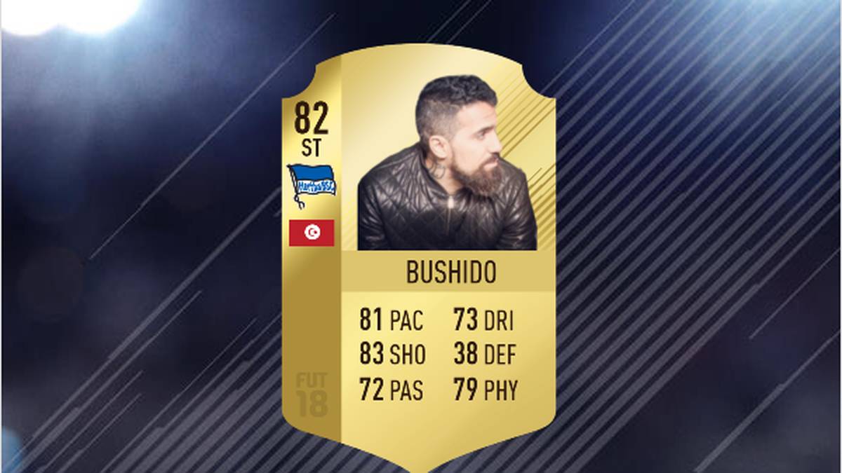 "Ich denke ich habe den Killerinstinkt und den Zug zum Tor" sagt Bushido über sich. Daher setzen wir den mehrfachen ECHO-Gewinner, Platin-Rapper und Jugendfreund von Fler in den Sturm, wo er ordentlich abstauben kann