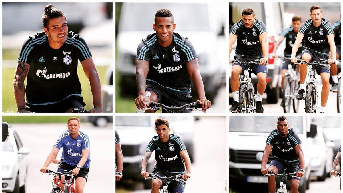 Die Tour de Schalke! Andre Breitenreiter und seine Spieler machen einen Ausflug mit dem Fahrrad