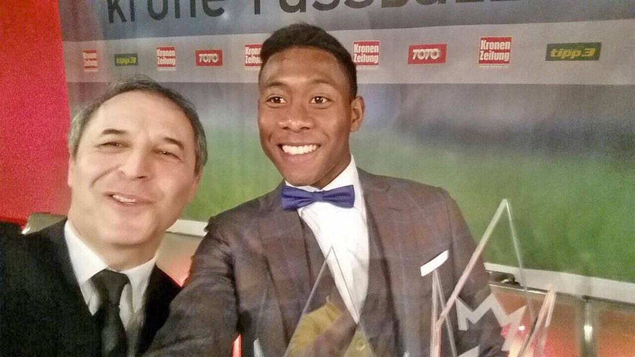 Verstehen sich blendend: Marcel Koller (l.) und David Alaba. Hier bei einer Ehrung des österreichischen Nationalspielers