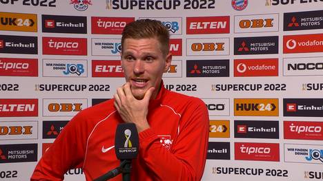 Marcel Halstenberg von RB Leipzig verliert im DFL Supercup 3:5 gegen den FC Bayern. Nach dem Spiel zeigt er sich ehrlich und enttäuscht.