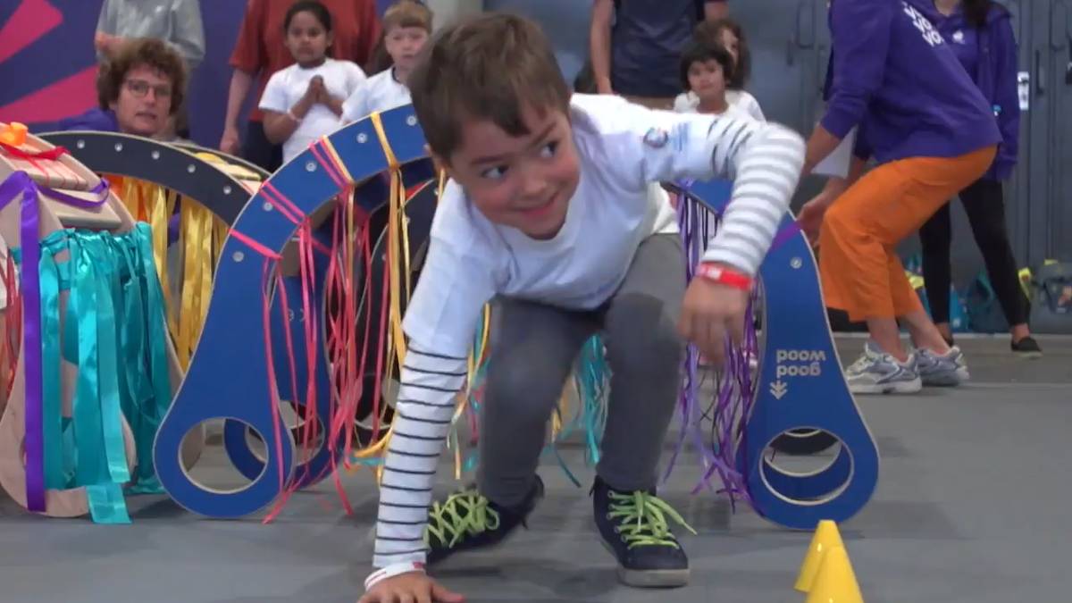 Besonderes Programm für Kinder bei den Special Olympics