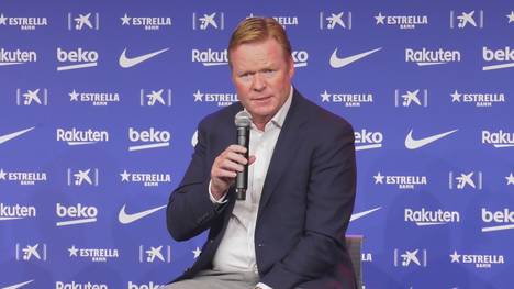 Ronald Koeman wird offiziell als neuer Barca-Coach vorgestellt. Bei seiner Präsentation verrät der Niederländer, was er nach der 2:8-Pleite gegen Bayern dachte.