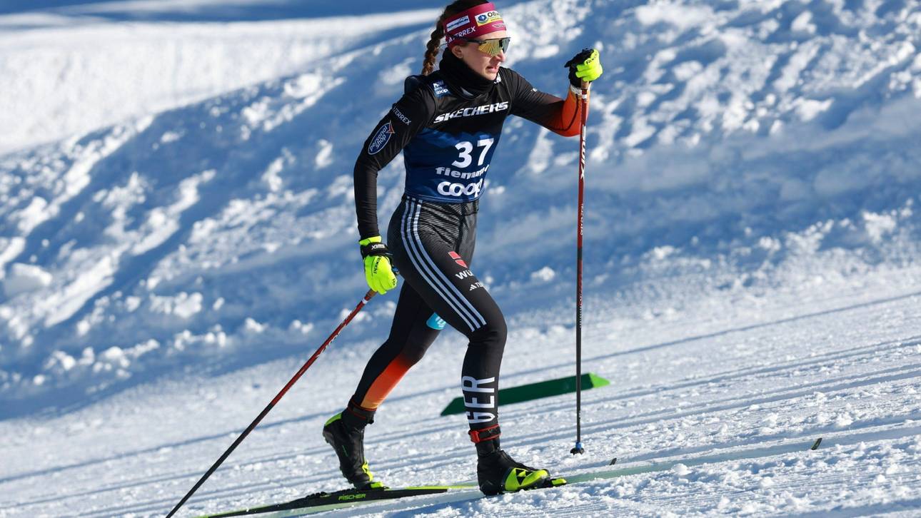 Langlauf-Staffel weit zurück