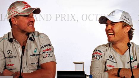 Im Moment des Triumphs dachte Nico Rosberg auch an Michael Schumacher