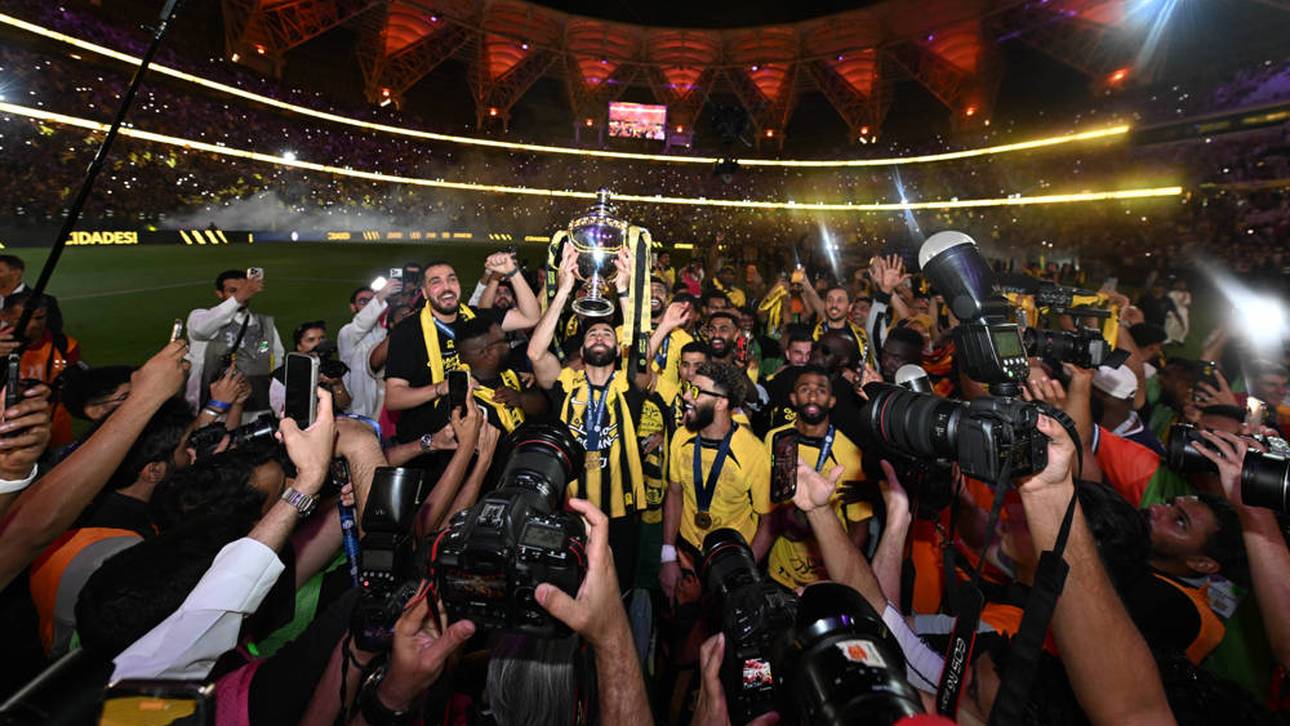 Karim Benzema wurde mit Al-Ittihad Meister in der Saudi Pro League