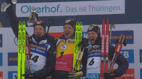 Beim Sprint der Herren in Oberhof waren die Norweger mal wieder nicht zu stoppen und fuhren am Ende mit  Johannes Thingnes Bö, Bruder Tarjei Bö, Sturla Holm Lägreid  und Johannes Dale waren nicht zu schlagen 