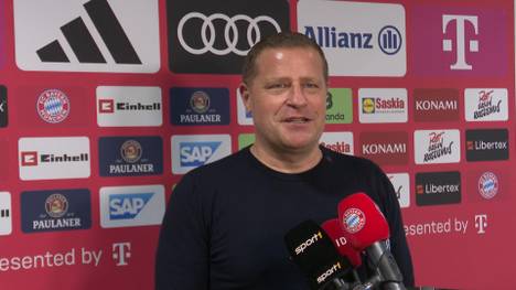 Nach seiner Auswechslung im Topspiel gegen Bayer Leverkusen bangt der FC Bayern um Harry Kane. Sportvorstand Max Eberl gibt vor dem Abflug nach Birmingham ein Update.