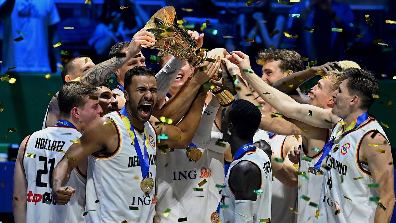 So feierten die deutschen Weltmeister