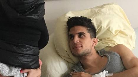 Marc Bartra zog sich bei dem Anschlag auf den BVB-Bus schwere Verletzungen zu  