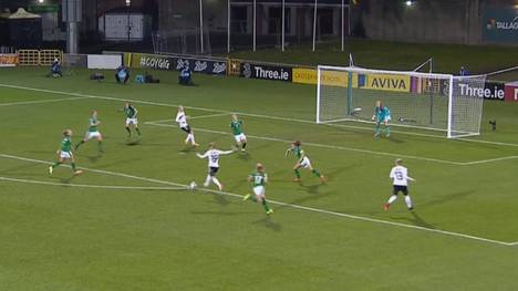 Die DFB-Frauen schließen die EM-Qualifikation mit perfekter Ausbeute ab. Tabea Waßmuth sorgt mit einem sehenswerten Doppelpack für den Sieg gegen Irland.