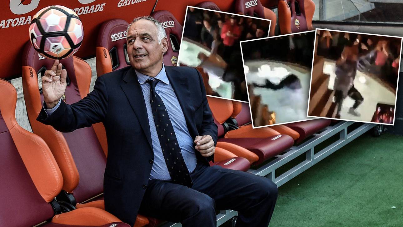 Roma-Präsident springt in Brunnen