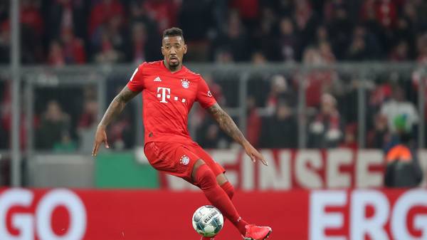 MUNICH, GERMANY - FEBRUARY 05: Jerome Boateng of FC Bayern Muenchen in action during the DFB Cup round of sixteen match between FC Bayern Muenchen and TSG 1899 Hoffenheim at Allianz Arena on February 5, 2020 in Munich, Germany. (Photo by Christian Kaspar-Bartke/Bongarts/Getty Images)