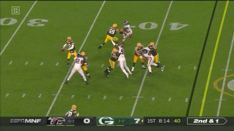 Die Green Bay Packers haben auch nach dem vierten Spiel Spiel eine perfekte Bilanz. Gegen die Atlanta Falcons glänzt Quarterback Aaron Rodgers.