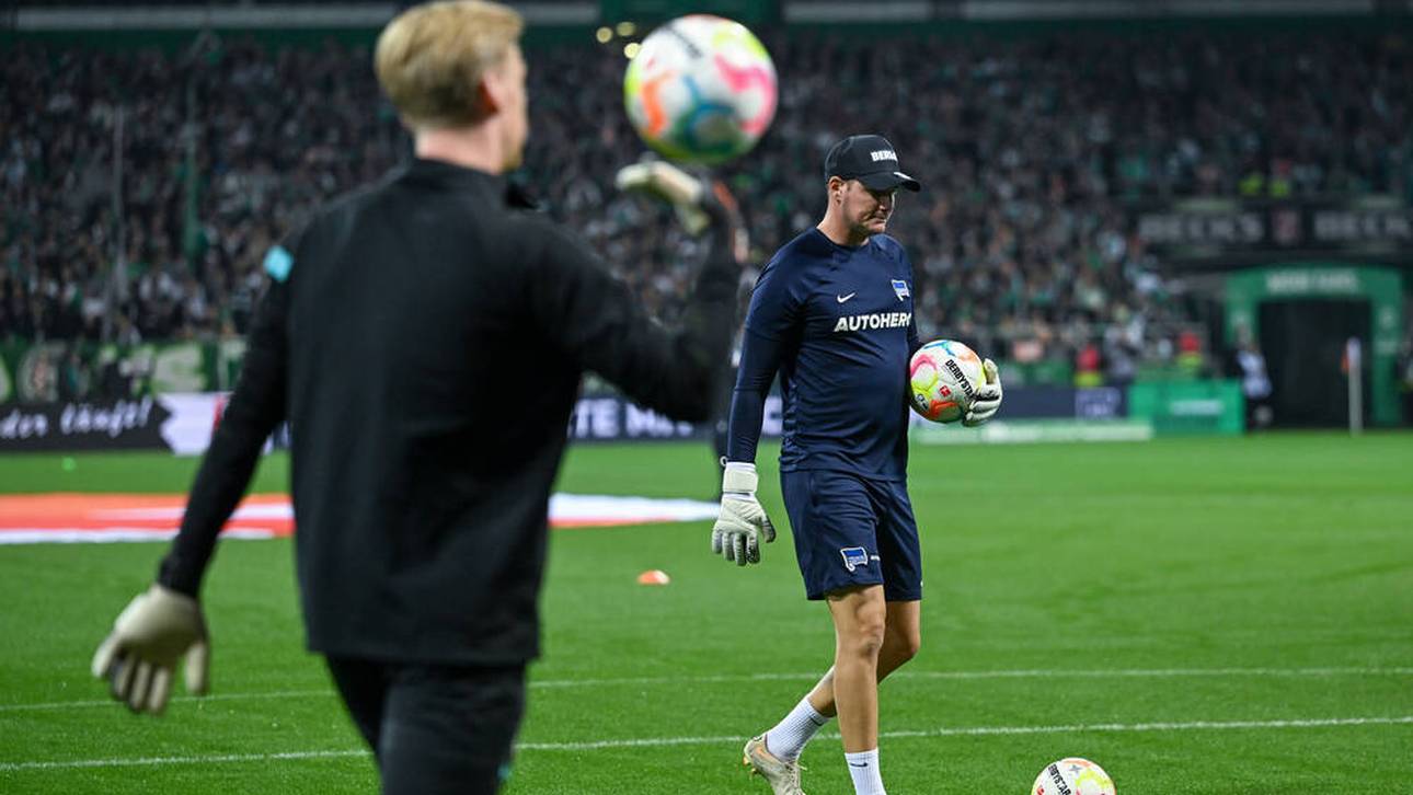 Nico Pellatz (r.) in seiner Zeit als Torwarttrainer von Hertha BSC