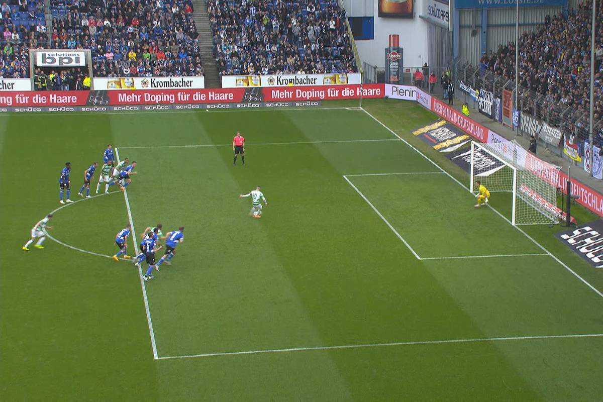 Arminia Bielefeld hat die Chance auf einen wichtigen Dreier im Abstiegskampf nicht nutzen können. In einem umkämpften Spiel gab es gegen Fürth ein 1:1. Die große Drangphase in der Schlussphase brachte nur noch einen Abseitstreffer.