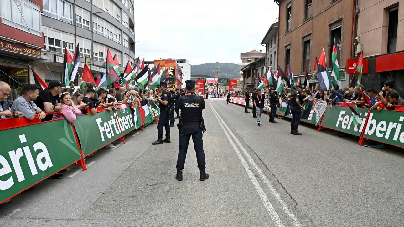 Großes Polizeiaufgebot bei der Vuelta
