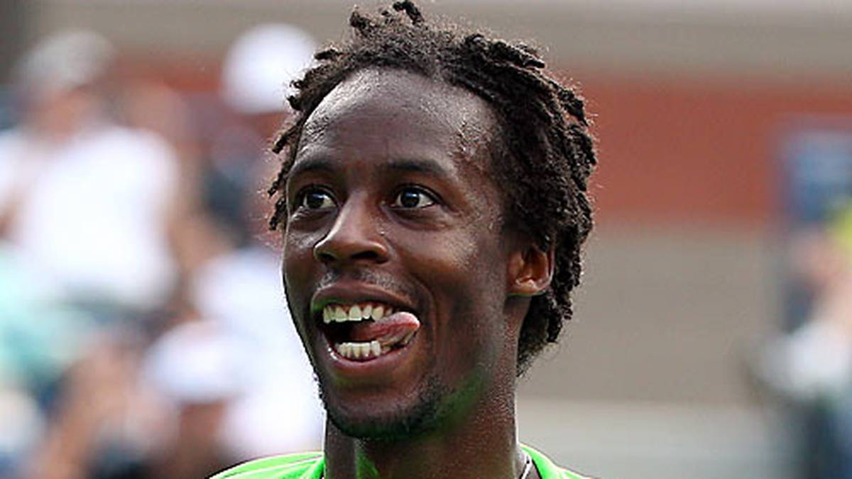 Und wie Wozniacki: Auch Monfils kann ganz hübsch lächeln. Chapeau!