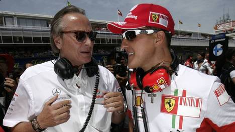 Mansour Ojjeh mit Michael Schumacher
