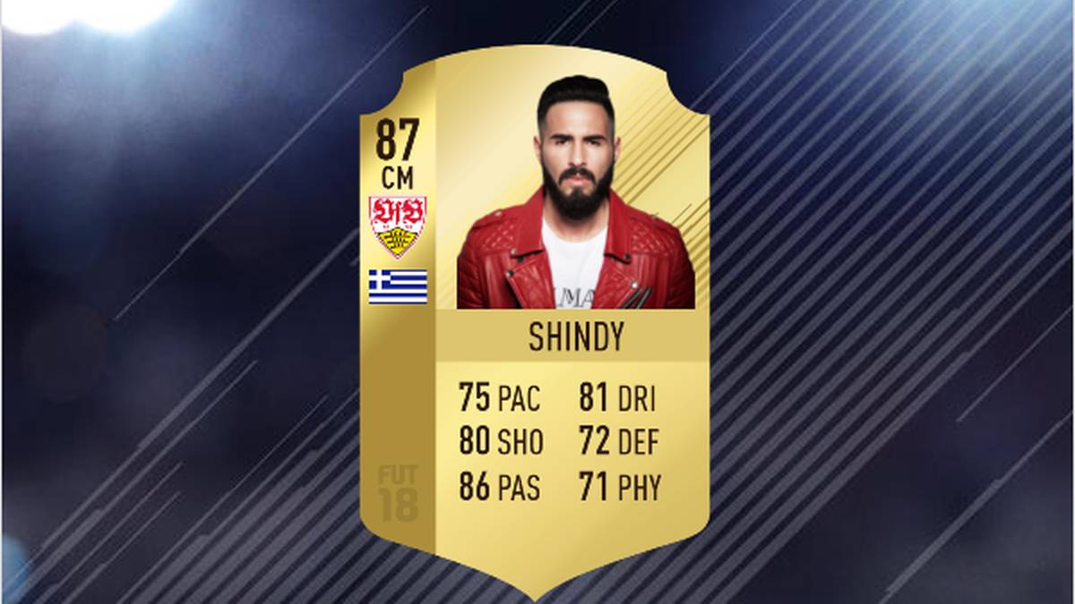 Er gibt den Stil der Mannschaft vor, setzt neue Trends und ist der schön-geföhnte 10er auf dem Feld. Über Shindy’s Fußballkarriere sagt man: „er war, wie man sich das vorstellen kann, ein bisschen faul als Spieler. Nicht viel gelaufen, aber ziemlich gut am Ball und überragend bei Kopfbällen“