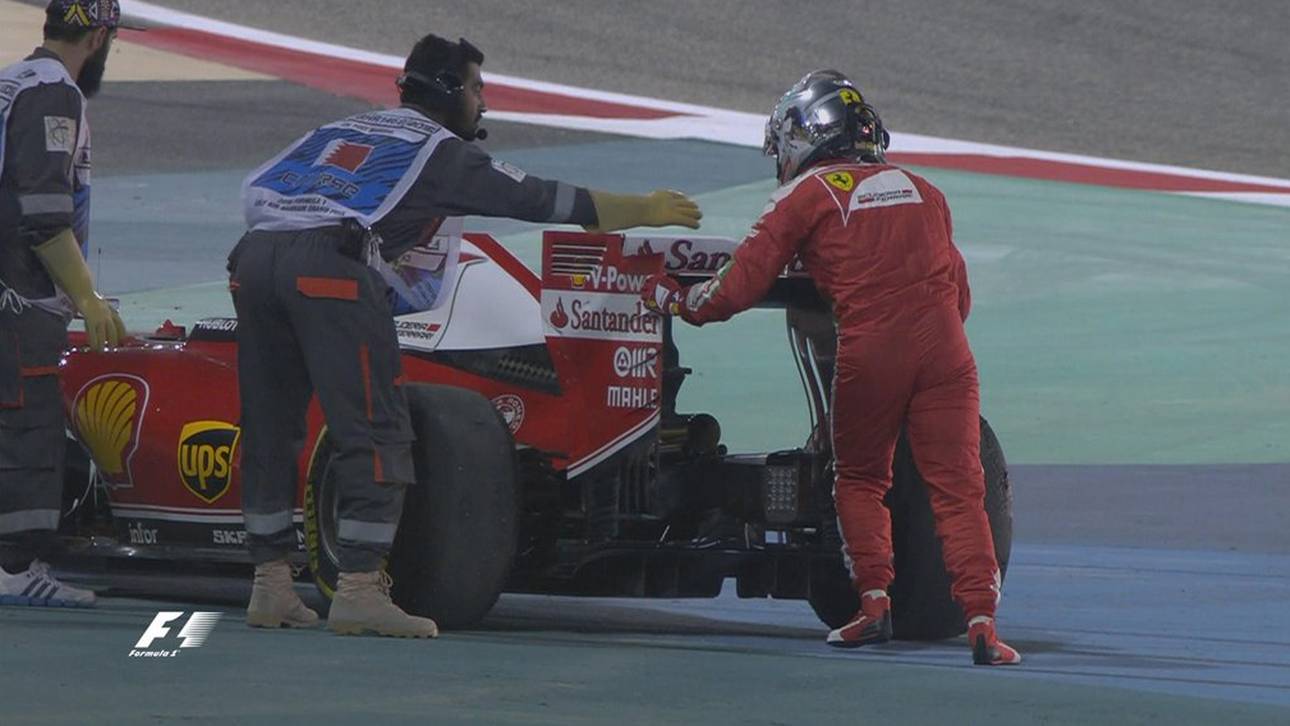 Lose Radmutter stoppt Vettel