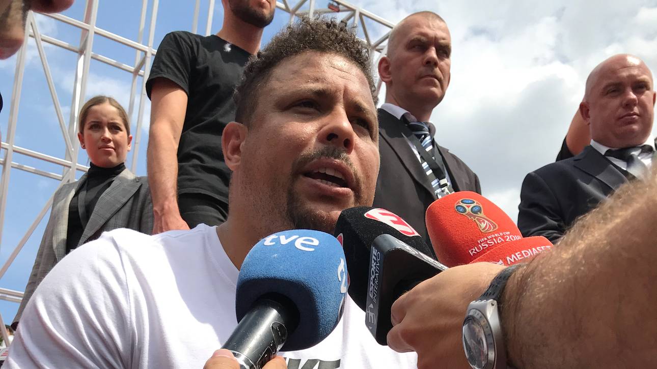 Ronaldo steht in Russland den Reportern Rede und Antwort