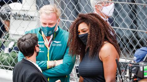 Serena Williams war beim Monaco-GP zu Gast und durfte die Zielflagge schwenken