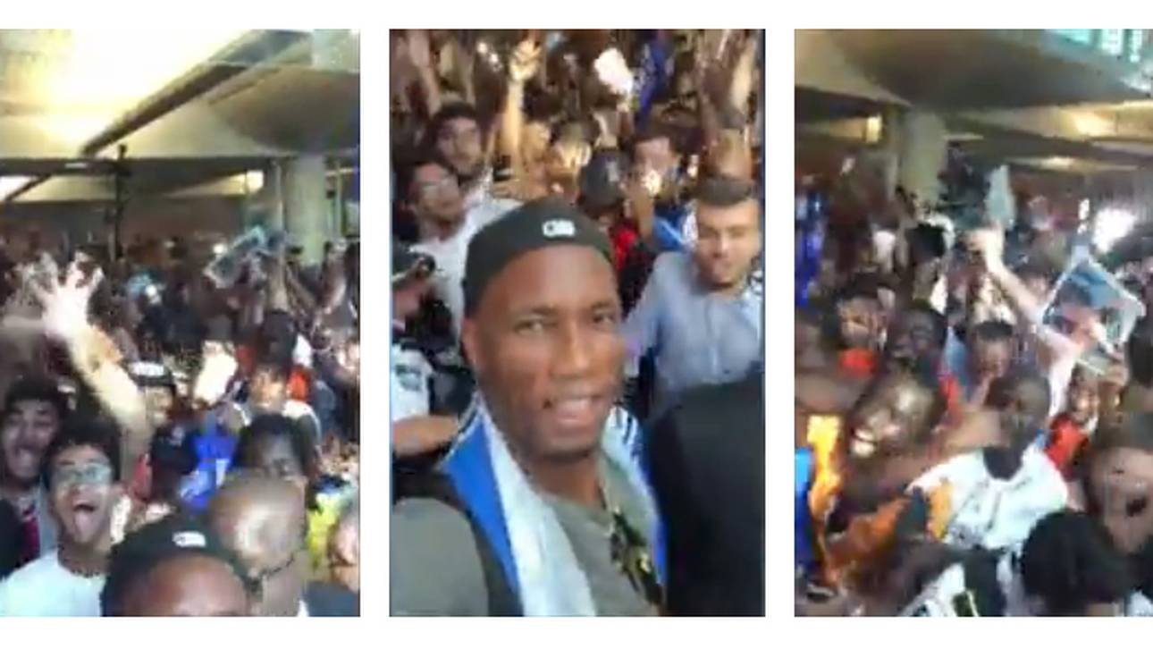 Frenetischer Empfang für Drogba